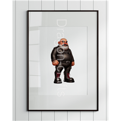 Print of design (option to be framed) - Leather Guy - 3