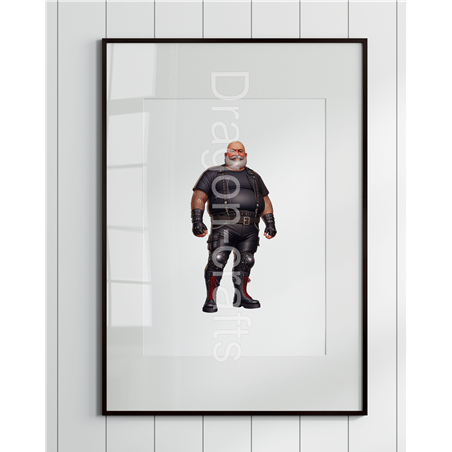 Print of design (option to be framed) - Leather Guy - 35