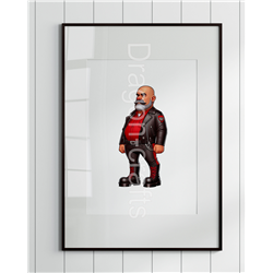 Print of design (option to be framed) - Leather Guy - 38