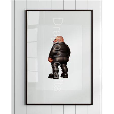 Print of design (option to be framed) - Leather Guy - 4