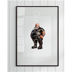 Print of design (option to be framed) - Leather Guy - 42
