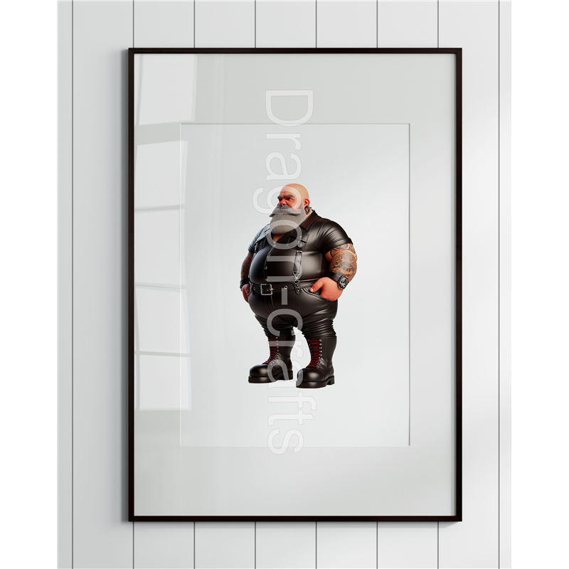 Print of design (option to be framed) - Leather Guy - 42