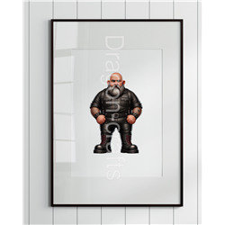 Print of design (option to be framed) - Leather Guy - 9