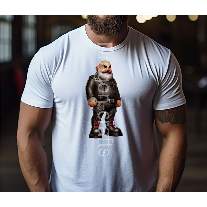 Regular Size T-Shirt - Leather Guy - 3 Regular Size T-Shirt - Leather Guy - 3