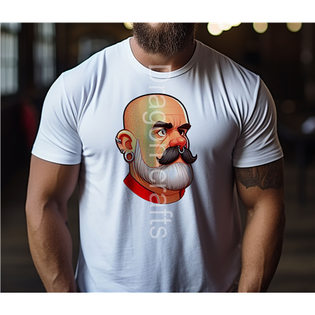Regular Size T-Shirt  - Leather Guy - 8