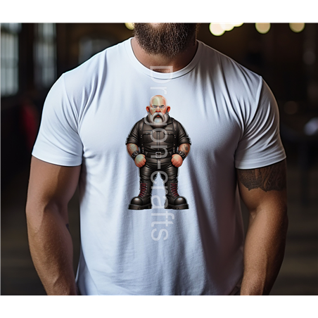 Regular Size T-Shirt  - Leather Guy - 9