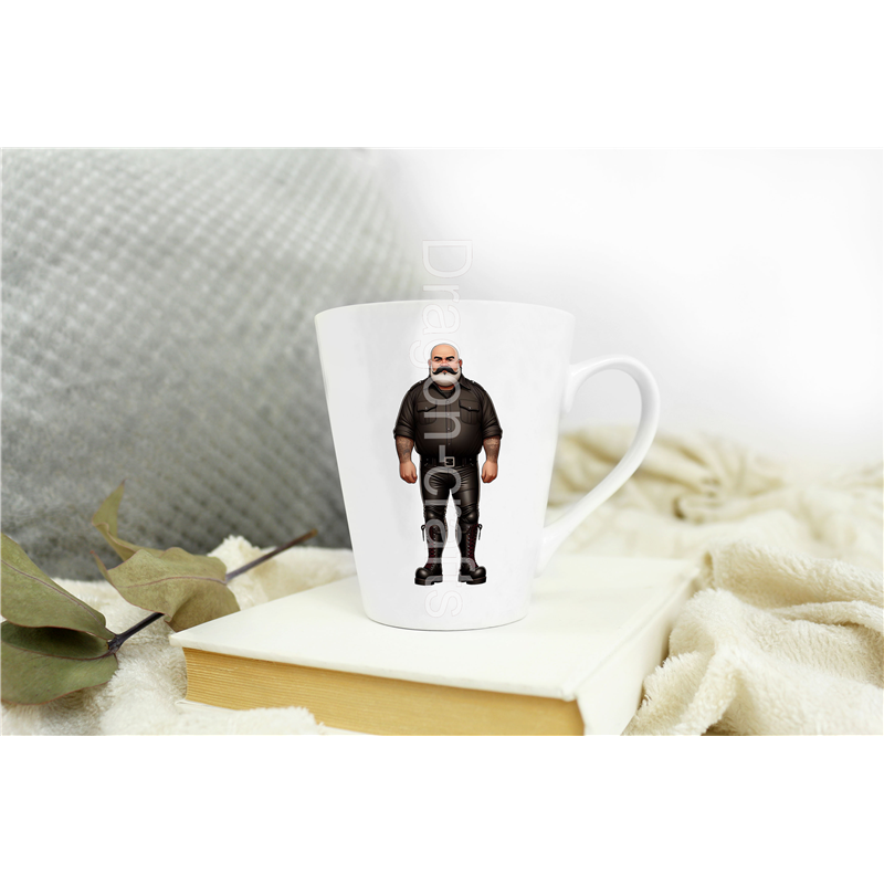 Short Latte Mug - Leather Guy - 10