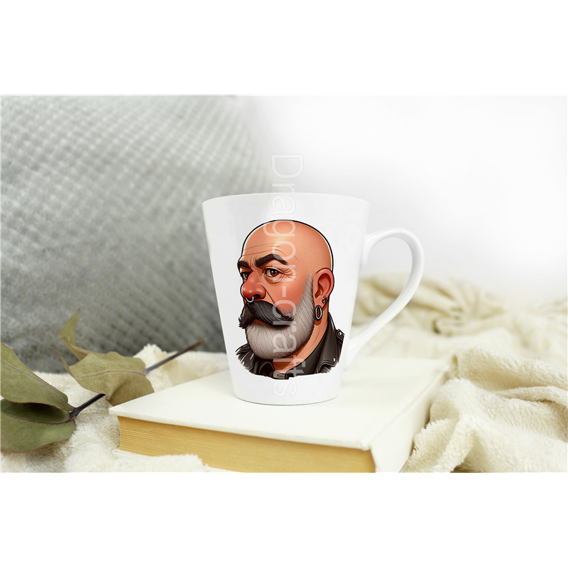 Short Latte Mug - Leather Guy - 13