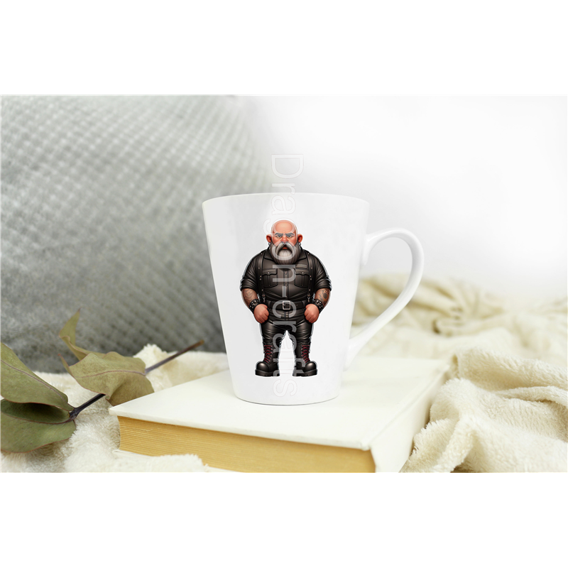 Short Latte Mug - Leather Guy - 9 Short Latte Mug - Leather Guy - 9