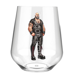 Stemless Wine Glass - Leather Guy - 19