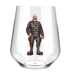 Stemless Wine Glass - Leather Guy - 2