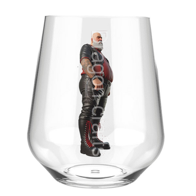 Stemless Wine Glass - Leather Guy - 21