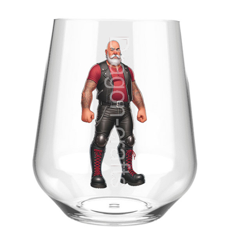 Stemless Wine Glass - Leather Guy - 27