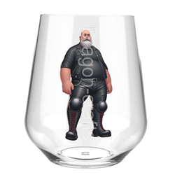 Stemless Wine Glass - Leather Guy - 28