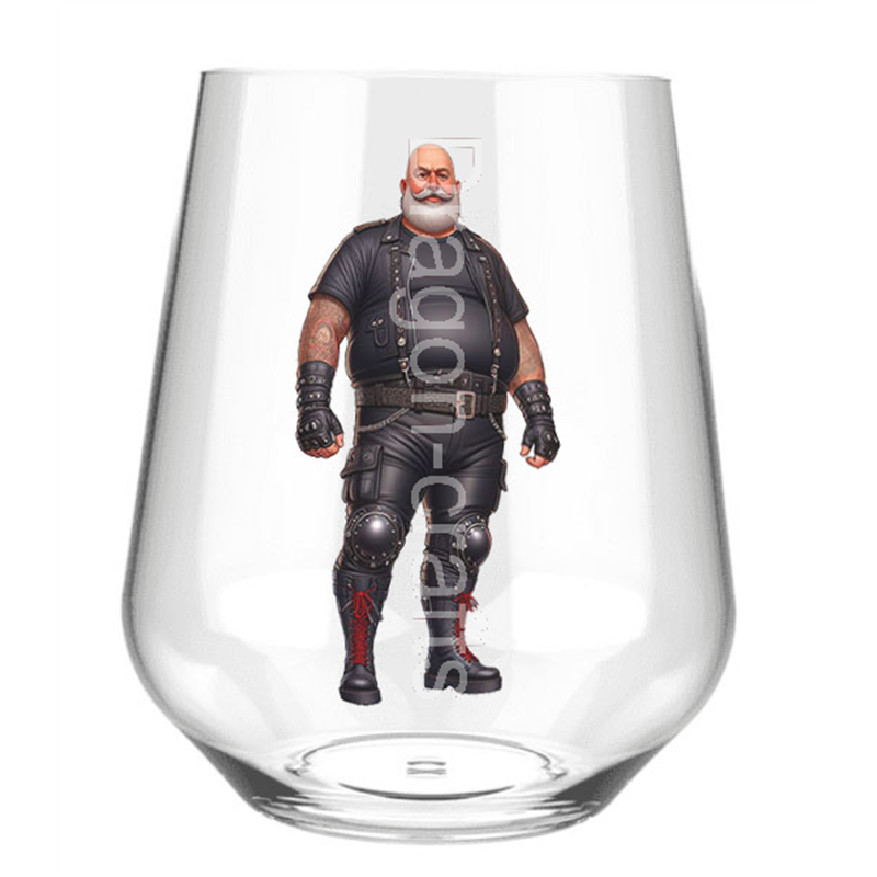 Stemless Wine Glass - Leather Guy - 35