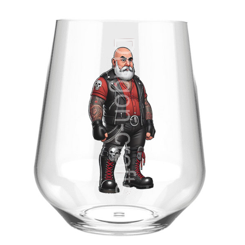 Stemless Wine Glass - Leather Guy - 40