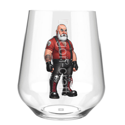 Stemless Wine Glass - Leather Guy - 41