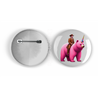 25mm Round Metal Badge - Unicorn rider - 1