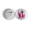25mm Round Metal Badge - Unicorn rider - 52