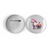 25mm Round Metal Badge - Unicorn rider - 61