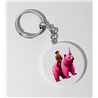 35mm Round Keyring - Unicorn rider - 1