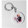 35mm Round Keyring - Unicorn rider - 21