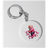 35mm Round Keyring - Unicorn rider - 43