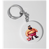35mm Round Keyring - Unicorn rider - 46