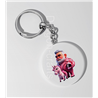 35mm Round Keyring - Unicorn rider - 48
