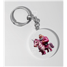 35mm Round Keyring - Unicorn rider - 5