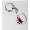 35mm Round Keyring - Unicorn rider - 55