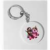 35mm Round Keyring - Unicorn rider - 57