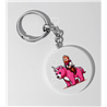 35mm Round Keyring - Unicorn rider - 7