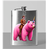 8oz Hip Flask - Unicorn rider - 1
