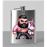 8oz Hip Flask - Unicorn rider - 17