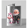 8oz Hip Flask - Unicorn rider - 2