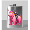 8oz Hip Flask - Unicorn rider - 24
