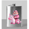 8oz Hip Flask - Unicorn rider - 26