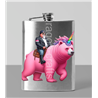 8oz Hip Flask - Unicorn rider - 37