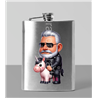 8oz Hip Flask - Unicorn rider - 56