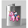 8oz Hip Flask - Unicorn rider - 59