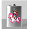 8oz Hip Flask - Unicorn rider - 60