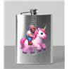 8oz Hip Flask - Unicorn rider - 63