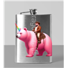 8oz Hip Flask - Unicorn rider - 9