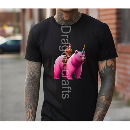 Big and Tall T-Shirt - Unicorn rider - 1
