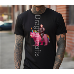 Big and Tall T-Shirt - Unicorn rider - 12