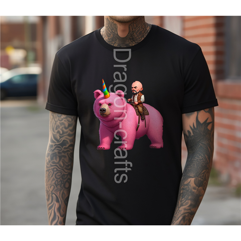 Big and Tall T-Shirt - Unicorn rider - 14