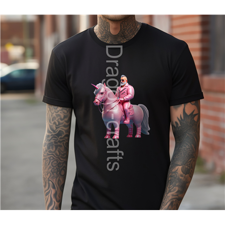 Big and Tall T-Shirt - Unicorn rider - 18