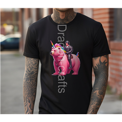 Big and Tall T-Shirt - Unicorn rider - 24