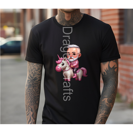 Big and Tall T-Shirt - Unicorn rider - 29
